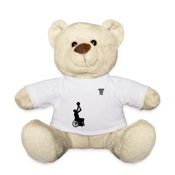 Rollstuhlbasketball Rollstuhl Basketball Spieler - Teddy - Weiß - Vorne