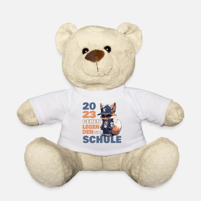 Einschulung 2023 Fuchs Legenden Schule Schulkind - Teddy - Weiß