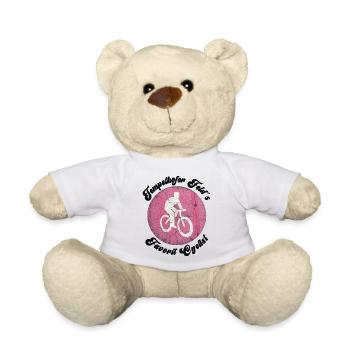 Tempelhofer Feld Radfahrer Byclist Radler - Teddy - Weiß - Vorne