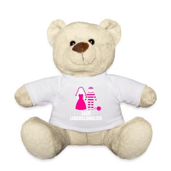 Junggesellenabschied Poltern Polterabend JGA - Teddy - Weiß - Vorne