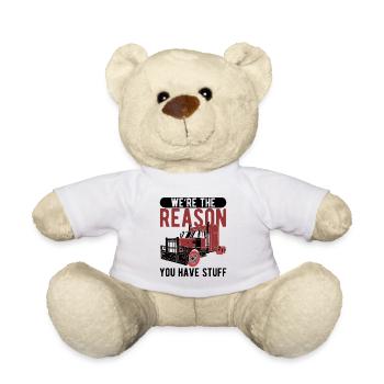 Chauffeur de camion La raison pour laquelle vous avez des trucs de camion - Nounours - blanc - Devant