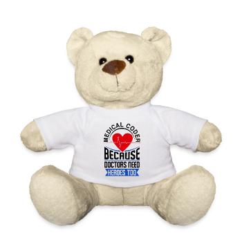Medical Coder Profession Medical - Teddy Bear - white - Front