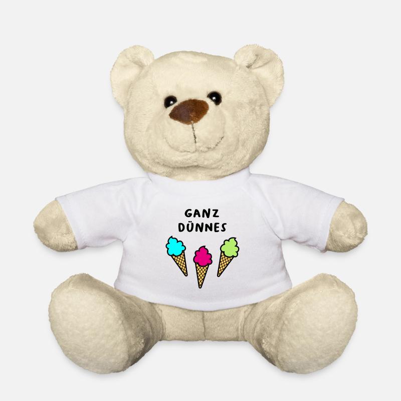 Ganz dünnes Eis coole lustige Sprüche Quote Sommer - Teddy - Weiß
