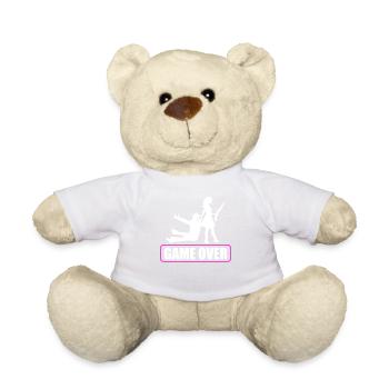 Junggesellenabschied Poltern Polterabend JGA - Teddy - Weiß - Vorne