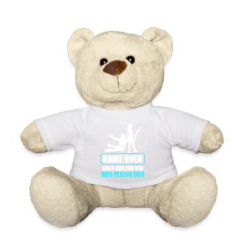Junggesellenabschied Poltern Polterabend JGA - Teddy - Weiß - Vorne