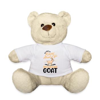 Chèvres Cadeau Chèvre Hôte Chèvre - Nounours - blanc - Devant