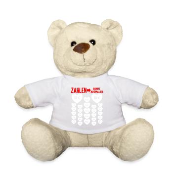 Junggesellinnenabschied Frauen Polterabend JGA - Teddy - Weiß - Vorne
