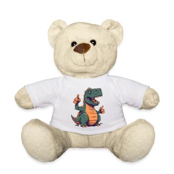 Pouce levé Rex Un dinosaure amical - Nounours - blanc - Devant
