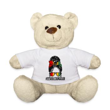 Chemise Black Lives Matter, conseillère scolaire Curly - Nounours - blanc - Devant