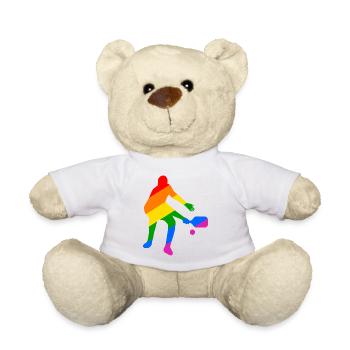Gay Pride Pickleball - Nounours - blanc - Devant