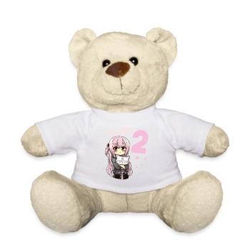 2 Jahre Mädchen Anime Kawaii Katze 2. Geburtstag - Teddy - Weiß - Vorne
