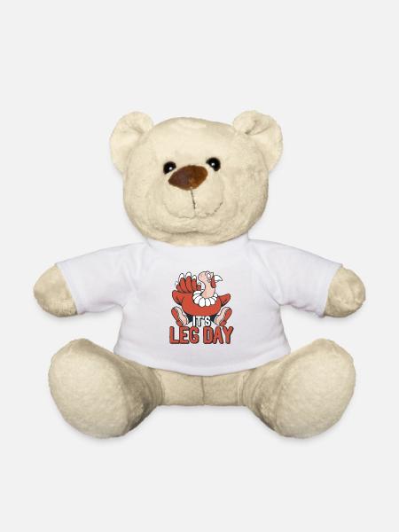 Es ist der Tag der Beine Lustiges Workout Türkei - Teddy - Weiß