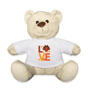 Cher Pèlerin Turquie Amoureux Mignon Merci - Nounours - blanc - Devant