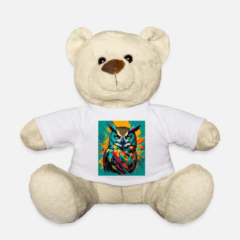 Eule - Teddy - Weiß