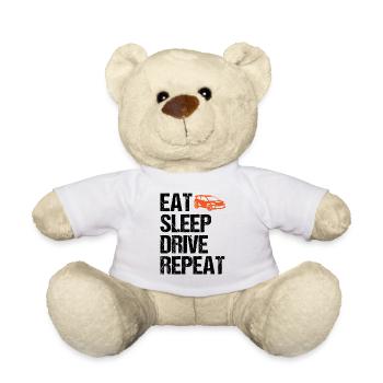 Un pilote de course dit un cadeau de sport automobile de rallye - Nounours - blanc - Devant