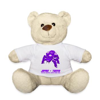 Cyberpunk Mecha A.I. Cosplay Anime Roboter T-Shirt - Teddy - Weiß - Vorne