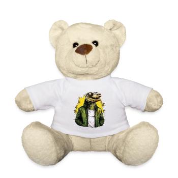 Streetstyle-Krokodil | Krokodil-Liebhaber - Teddy - Weiß - Vorne