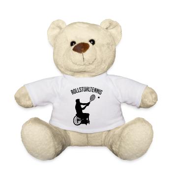 Rollstuhltennis Rollstuhl Tennis Spieler Sportler - Teddy - Weiß - Vorne