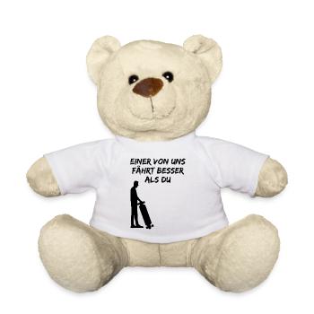 Skater Skateboard Fahrer Skaten Spruch Geschenk - Teddy - Weiß - Vorne