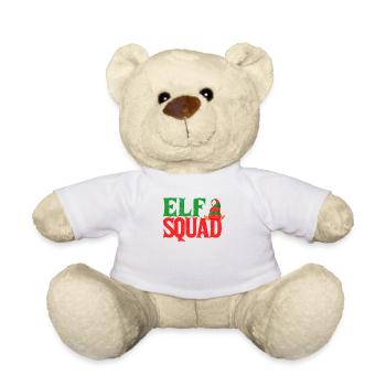 Elf Squad Christmas Matching Family Pajamas Fun - Teddy Bear - white - Front