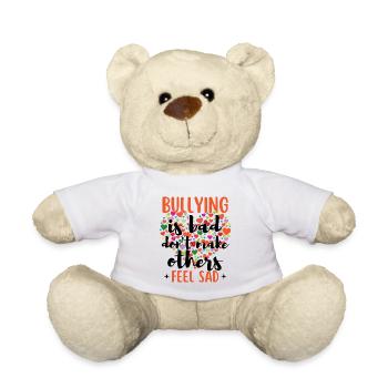Mois de la lutte contre l’intimidation Journée de l’unité du cœur - Nounours - blanc - Devant