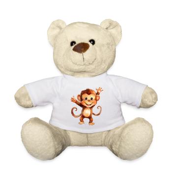 Monkey monkey class - Teddy Bear - white - Front