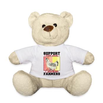 Soutenez vos éleveurs de poulet locaux - Nounours - blanc - Devant