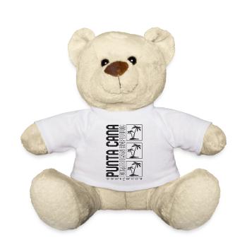 Punta Cana Shirt, Punta Cana République dominicaine - Nounours - blanc - Devant