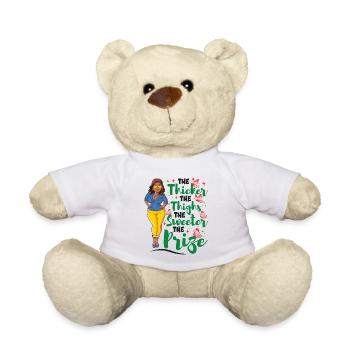 Fille africaine Juneteenth - Nounours - blanc - Devant