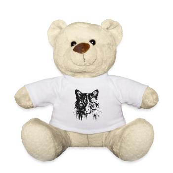 Cat 3 - Teddy Bear - white - Front
