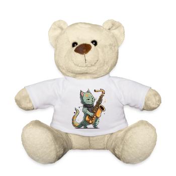 Jammin avec Jazz - Nounours - blanc - Devant