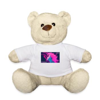 Soirée à thème des années 80 C’est mon costume des années 80 - Nounours - blanc - Devant