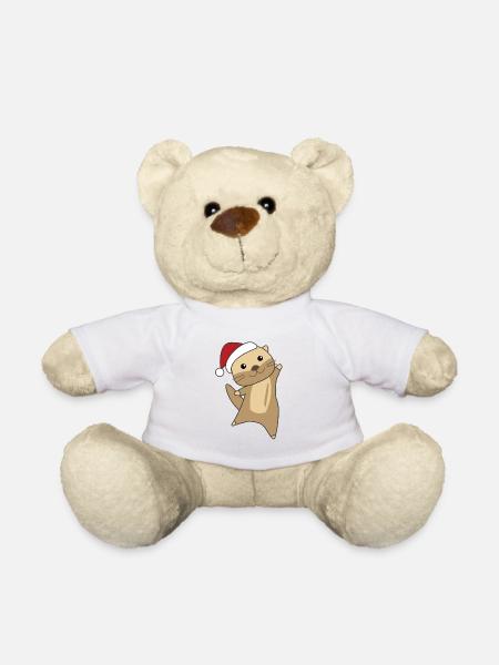 Loutre Noël Neige Hiver Animaux Loutre Loutre - Nounours - blanc