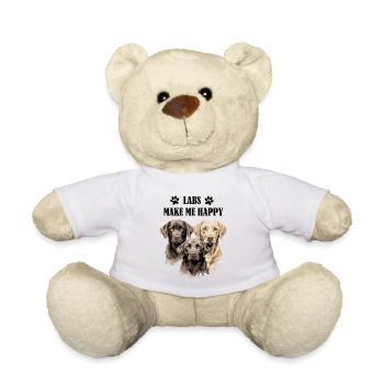 Labrador Happy Paw Four-legged Dog Dog Mom Wau - Teddy Bear - white - Front