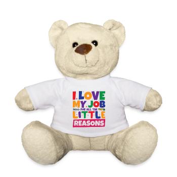 Daycare Preschool Teacher Kindergarten - Teddy Bear - white - Front
