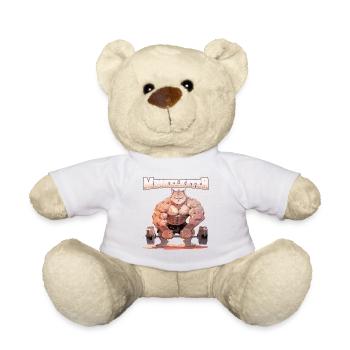 Muskelkater Bodybuilding Kraftsport Fitness Meme - Teddy - Weiß - Vorne