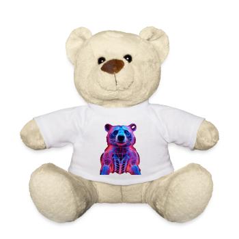 Neon-Hirschkäfer Design - Teddy - Weiß - Vorne