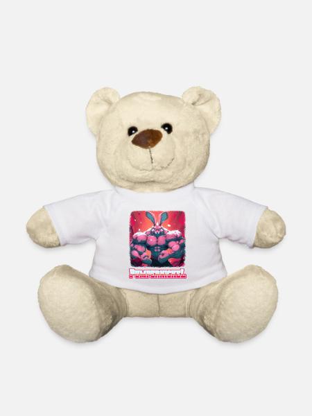 Pumpernickel Bodybuilding Kraftsport Fitness Meme - Teddy - Weiß