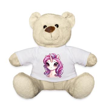 Einhorn - Teddy - Weiß - Vorne