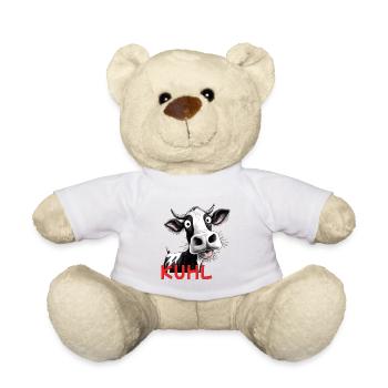 Kuhliebhaber Veganer Vegetarier Tierschutz cool - Teddy - Weiß - Vorne