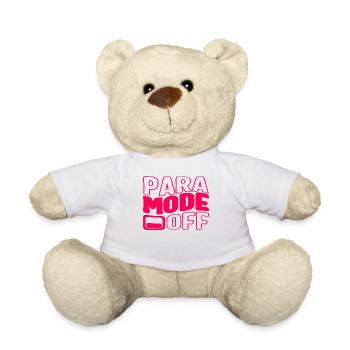 Chemise du dernier jour d’école, mode para off 1 tee, - Nounours - blanc - Devant