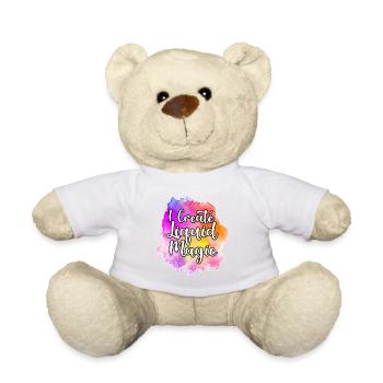 Painter Canvas Liquid Painting Art Paint - Teddy Bear - white - Front