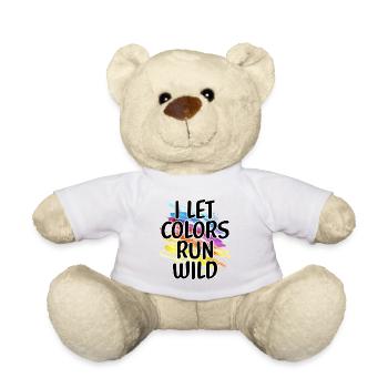 Painter Canvas Liquid Painting Art Paint - Teddy Bear - white - Front