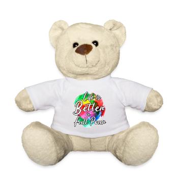 Peintre Toile Liquide Peinture Art Peinture - Nounours - blanc - Devant