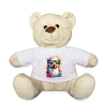 Möwe Sonnenbrille Sommer Urlaub bunt - Teddy - Weiß - Vorne