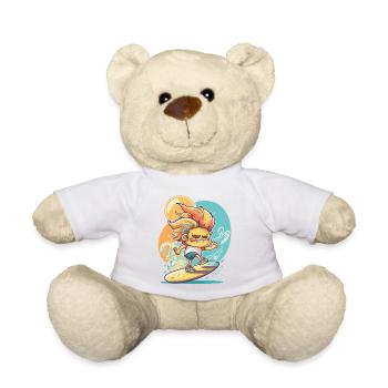 Riding the Waves - Teddy Bear - white - Front