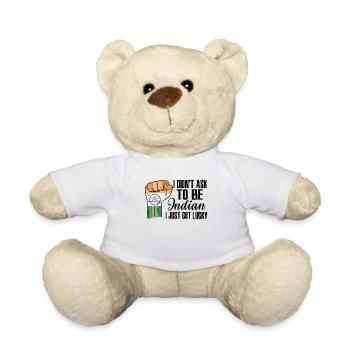 Fierté indienne Drapeau indien cultivé - Nounours - blanc - Devant
