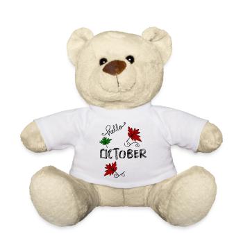 October Autumn - Teddy Bear - white - Front
