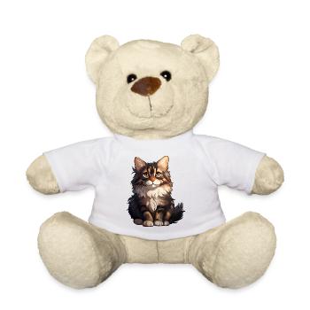 Maine Coon Cat - Nounours - blanc - Devant