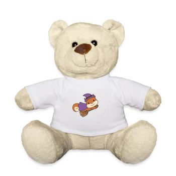 Écureuil Halloween Sorcière Enfants Costume de Sorcière - Nounours - blanc - Devant